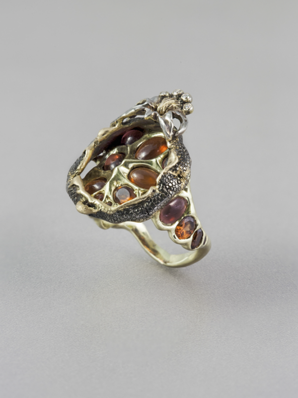 Эксклюзивные украшения, авторские украшения Ring Garnet, (2014) Author Mikael Verevkin ,художник-ювелир Exclusive jewelry, designer jewelry, artist-jeweler