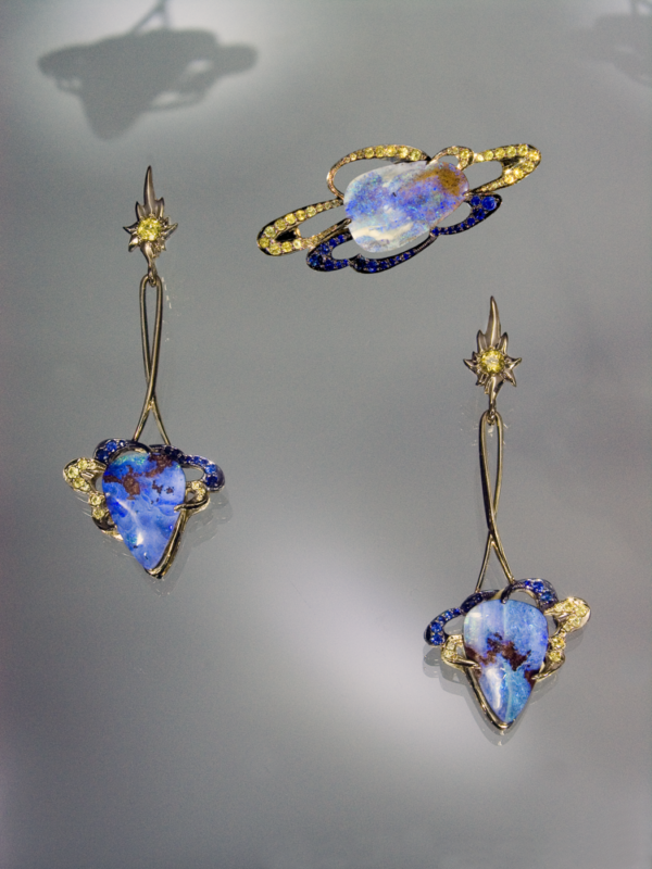 Эксклюзивные украшения, авторские украшения Set Sky in sapphires (2006) ,художник-ювелир Exclusive jewelry, designer jewelry, artist-jeweler