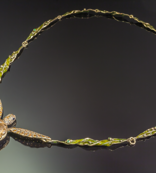 Эксклюзивные украшения, авторские украшения Sea turtle pendant-necklace (2014) ,художник-ювелир Exclusive jewelry, designer jewelry, artist-jeweler