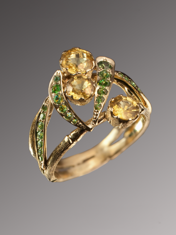 Эксклюзивные украшения, авторские украшения Ring from the Bamboo II set. ,художник-ювелир Exclusive jewelry, designer jewelry, artist-jeweler