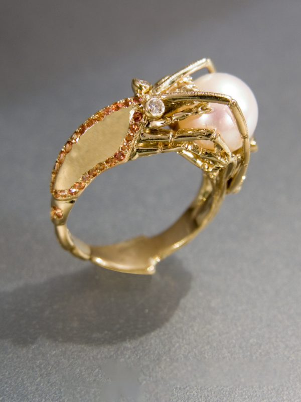 Эксклюзивные украшения, авторские украшения Ring set The Shrimp (2007) ,художник-ювелир Exclusive jewelry, designer jewelry, artist-jeweler