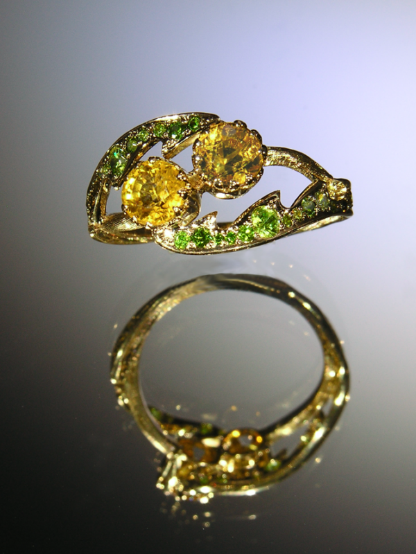 Эксклюзивные украшения, авторские украшения Ring from the Dandelion set (2005) ,художник-ювелир Exclusive jewelry, designer jewelry, artist-jeweler