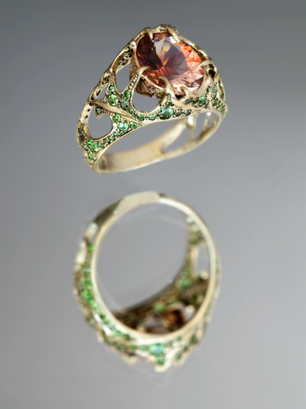 Эксклюзивные украшения, авторские украшения Ring from the set “Burdock” (2010) ,художник-ювелир Exclusive jewelry, designer jewelry, artist-jeweler