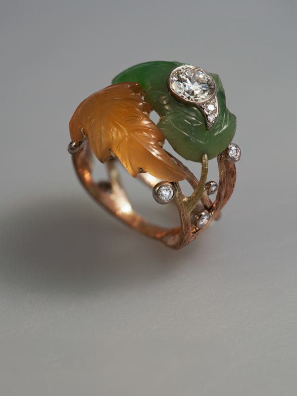 Эксклюзивные украшения, авторские украшения Ring from the set The Gossamer (2009) ,художник-ювелир Exclusive jewelry, designer jewelry, artist-jeweler