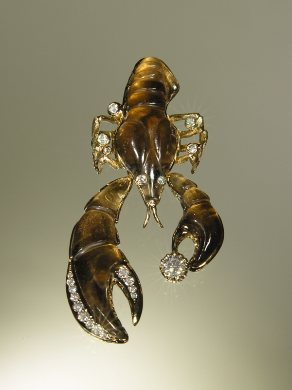 Эксклюзивные украшения, авторские украшения The Crayfish (2005) ,художник-ювелир Exclusive jewelry, designer jewelry, artist-jeweler